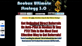 What Neobuxultimatestrategy.com website looked like in 2020 (4 years ago)