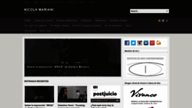 What Nicolamariani.es website looked like in 2020 (4 years ago)