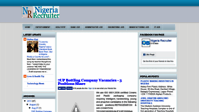What Nigeriarecruiter.blogspot.com website looked like in 2020 (4 years ago)