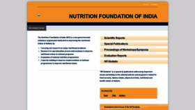 What Nutritionfoundationofindia.res.in website looked like in 2020 (4 years ago)