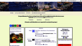 What Newportmommy.com website looked like in 2020 (4 years ago)