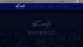 What Naresco.ae website looked like in 2020 (4 years ago)
