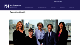 What Northwesternexecutivehealth.com website looked like in 2020 (4 years ago)