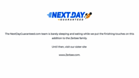 What Nextdayguaranteed.com website looked like in 2020 (4 years ago)