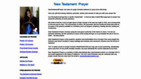 What Newtestamentprayer.org website looked like in 2020 (4 years ago)