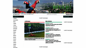 What Naviraidiario.com.br website looked like in 2020 (4 years ago)
