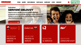 What Nevecom.cz website looked like in 2020 (4 years ago)
