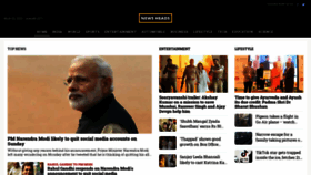 What Newsheads.in website looked like in 2020 (4 years ago)