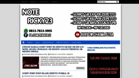 What Note-ricky23.com website looked like in 2020 (4 years ago)