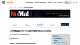 What Nuclearmaterialsconference.com website looked like in 2020 (4 years ago)