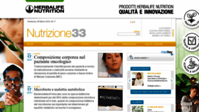 What Nutrizione33.it website looked like in 2020 (4 years ago)