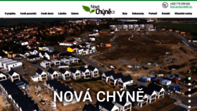 What Novachyne.cz website looked like in 2020 (5 years ago)