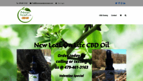What Newleafonlifecbd.com website looked like in 2020 (4 years ago)