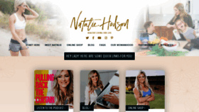 What Nataliehodson.com website looked like in 2020 (4 years ago)