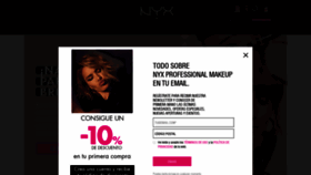 What Nyxcosmetics.es website looked like in 2020 (4 years ago)