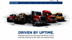 What Navistar.com website looked like in 2020 (4 years ago)