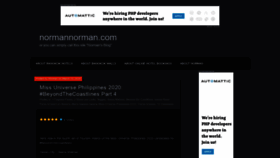 What Normannorman.com website looked like in 2020 (4 years ago)