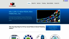 What Newmedianewmarketing.com website looked like in 2020 (4 years ago)