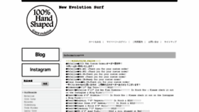 What New-evolution.jp website looked like in 2020 (4 years ago)