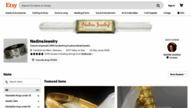 What Nadinejewelry.com website looked like in 2020 (4 years ago)