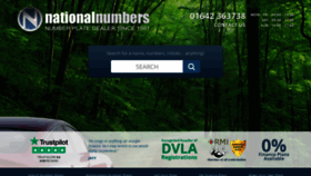 What Nationalnumbers.co.uk website looked like in 2020 (5 years ago)