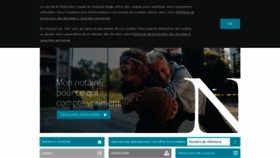 What Notaire.be website looked like in 2020 (5 years ago)