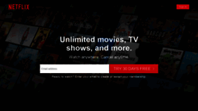 What Netflix.com website looked like in 2020 (4 years ago)