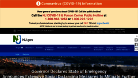 What Nj.gov website looked like in 2020 (4 years ago)