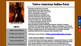 What Native-american-indian-facts.com website looked like in 2020 (4 years ago)
