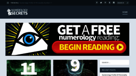What Numerologysecrets.net website looked like in 2020 (4 years ago)