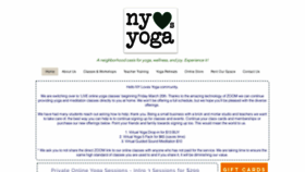 What Nylovesyoga.com website looked like in 2020 (4 years ago)