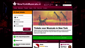 What Newyorkmusicals.nl website looked like in 2020 (4 years ago)