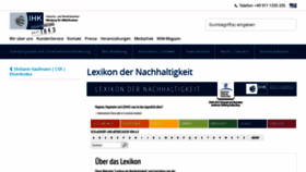 What Nachhaltigkeit.info website looked like in 2020 (5 years ago)