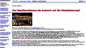 What Neo-liberalismus.de website looked like in 2020 (4 years ago)