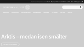 What Nordiskamuseet.se website looked like in 2020 (4 years ago)