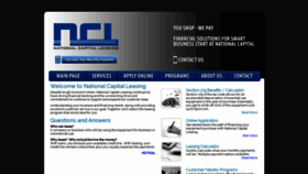 What Nationalcapitalleasing.com website looked like in 2020 (4 years ago)
