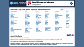 What Nileguide.com website looked like in 2020 (4 years ago)