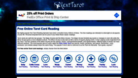 What Nexttarot.com website looked like in 2020 (4 years ago)