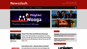 What Newsslash.com website looked like in 2020 (4 years ago)