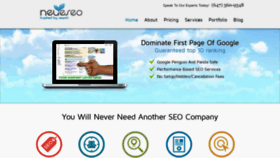 What Neueseo.com website looked like in 2020 (4 years ago)