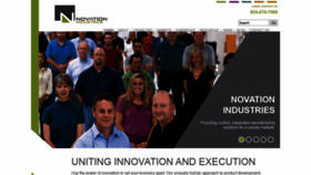 What Novationindustries.com website looked like in 2020 (4 years ago)