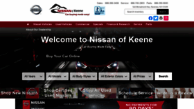 What Nissanofkeene.com website looked like in 2020 (4 years ago)