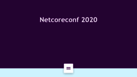 What Netcoreconf.com website looked like in 2020 (4 years ago)