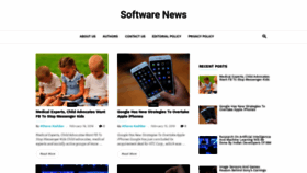 What Newsofsoftware.com website looked like in 2020 (4 years ago)