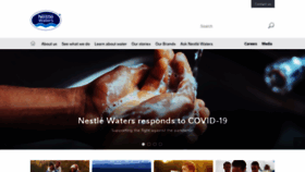 What Nestle-waters.com website looked like in 2020 (4 years ago)