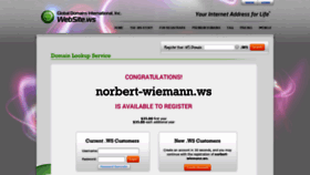 What Norbert-wiemann.ws website looked like in 2020 (4 years ago)