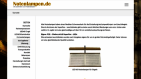 What Notenlampen.de website looked like in 2020 (4 years ago)