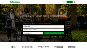 What Nextdoor.co.uk website looked like in 2020 (4 years ago)