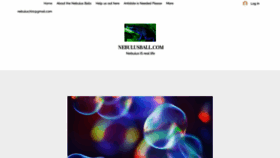 What Nebulusball.com website looked like in 2020 (4 years ago)