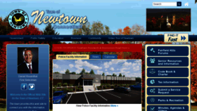 What Newtown-ct.gov website looked like in 2020 (4 years ago)